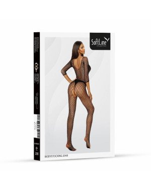 Бодістокінг - Bodystocking 2048, black - One Size Бодістокінг - Bodystocking 2048, black - One Size