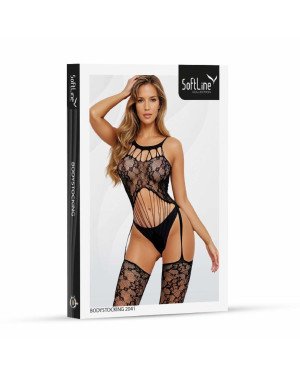 Бодістокінг - Bodystocking 2041, black - One Size Бодістокінг - Bodystocking 2041, black - One Size