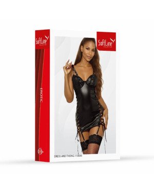 Комплект плаття і трусики - Set dress and thongs 110836, black M