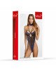 Комплект білизни - Set body and neckband 11030, blue/black Комплект білизни - Set body and neckband 11030, blue/black