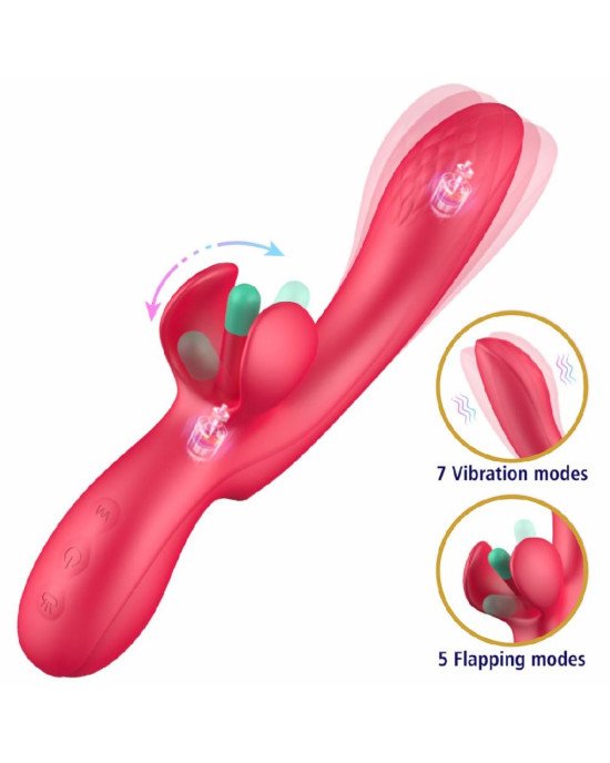 Вібратор - Erospace Sweet Play G-Spot & Critoral Flappinng Vibrator A16 Вібратор - Erospace Sweet Play G-Spot & Critoral Flappinng Vibrator A16