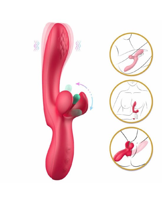 Вібратор - Erospace Sweet Play G-Spot & Critoral Flappinng Vibrator A16 Вібратор - Erospace Sweet Play G-Spot & Critoral Flappinng Vibrator A16