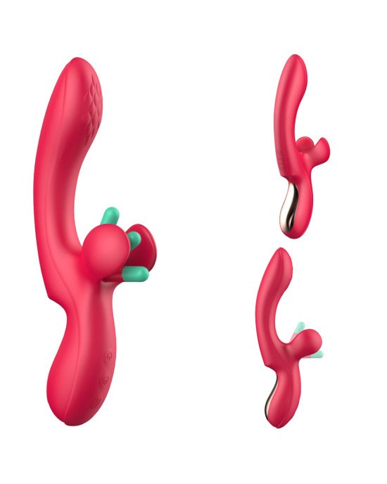 Вібратор - Erospace Sweet Play G-Spot & Critoral Flappinng Vibrator A16 Вібратор - Erospace Sweet Play G-Spot & Critoral Flappinng Vibrator A16