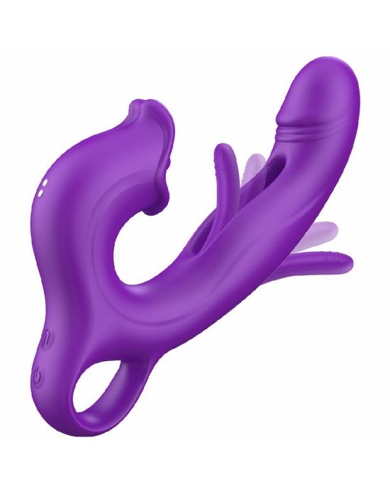 Вібратор - Erospace Sweet Play G-Spot Vibrator With Clitoral Licking & Flapping A17 Вібратор - Erospace Sweet Play G-Spot Vibrator With Clitoral Licking & Flapping A17