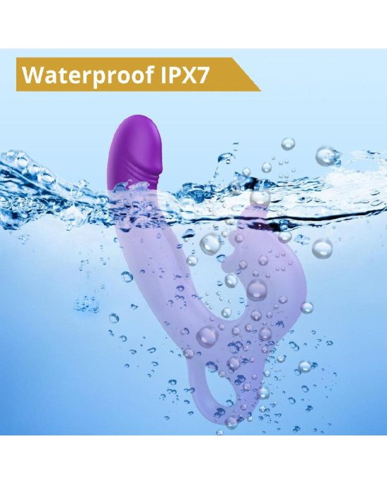 Вібратор - Erospace Sweet Play G-Spot Vibrator With Clitoral Licking & Flapping A17 Вібратор - Erospace Sweet Play G-Spot Vibrator With Clitoral Licking & Flapping A17