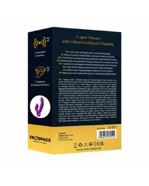 Вібратор - Erospace Sweet Play G-Spot Vibrator With Clitoral Licking & Flapping A17 Вібратор - Erospace Sweet Play G-Spot Vibrator With Clitoral Licking & Flapping A17