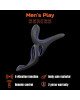 Вібраційне кільце - Erospace Men’s Play Vibrating Cock Ring With Clitoral & Taint Stimulation B11 Вібраційне кільце - Erospace Men’s Play Vibrating Cock Ring With Clitoral & Taint Stimulation B11