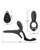 Вібраційне кільце - Erospace Men’s Play Vibrating Cock Ring With Clitoral & Taint Stimulation B11 Вібраційне кільце - Erospace Men’s Play Vibrating Cock Ring With Clitoral & Taint Stimulation B11