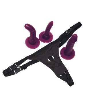 Страпон - Bad Kitty Strap-On purple Set