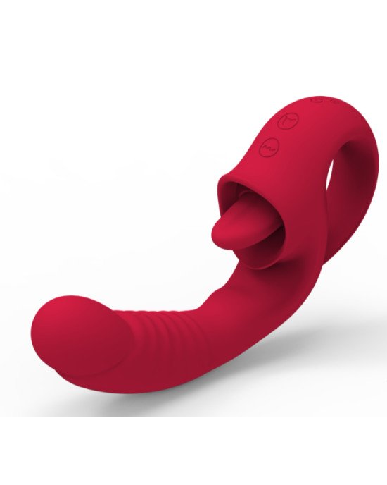 Вібратор - Rechargeable Licking Vibrator USB 10 Functions Вібратор - Rechargeable Licking Vibrator USB 10 Functions
