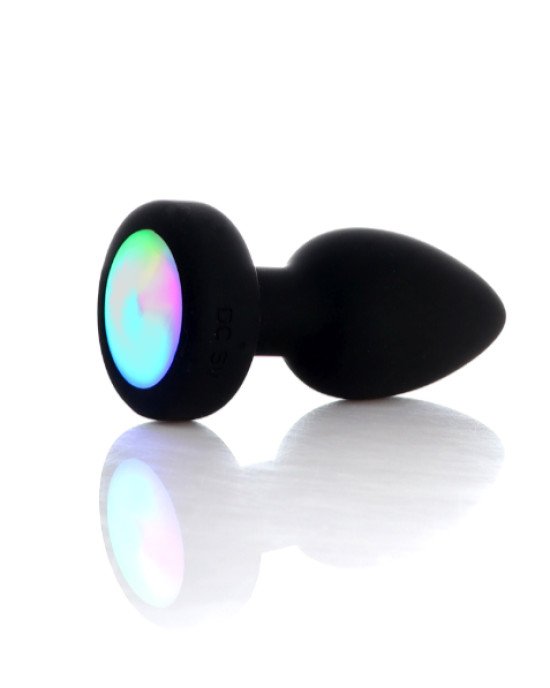Анальна пробка - Silicone Black Plug Disco Flashlight Анальна пробка - Silicone Black Plug Disco Flashlight