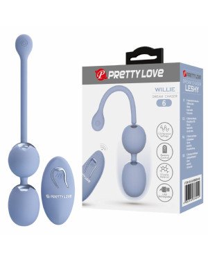 Вагінальні віброкульки - Pretty Love Willie Vibrating Kegel Balls Light Blue