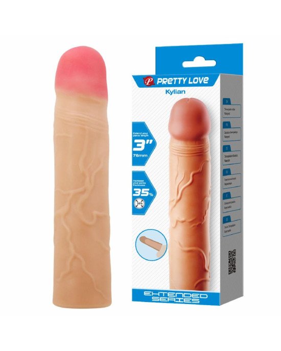 Насадка на член - Pretty Love Kylian Flesh 3'' (76mm) Насадка на член - Pretty Love Kylian Flesh 3'' (76mm)