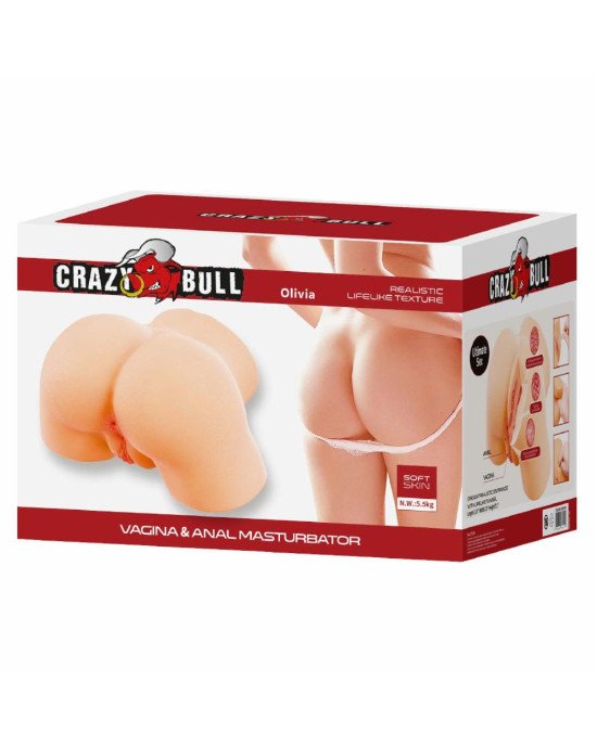 Мастурбатор - Crazy Bull Olivia Vagina & Anal Masturbator Мастурбатор - Crazy Bull Olivia Vagina & Anal Masturbator