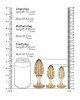 Набір анальних пробок - Ouch! Acrylic Golden Glitter Butt Plug Set