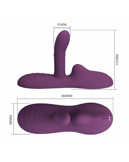Вібромасажер - Pretty Love Luka Heating Sit-Down Pad Vibrator Вібромасажер - Pretty Love Luka Heating Sit-Down Pad Vibrator