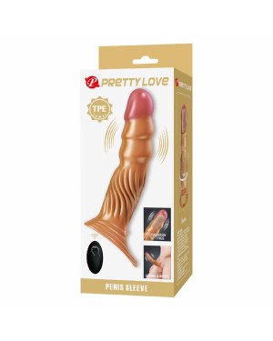 Насадка на член - Pretty Love Vibrating Penis Sleeve Extender