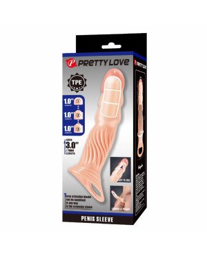 Насадка на член - Pretty Love Adjustable Penis Sleeve Extender 3.0