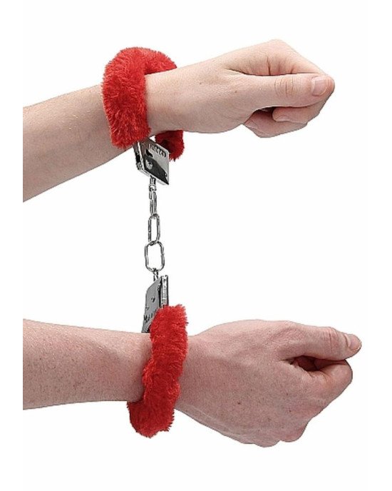Наручники - Ouch! Beginner's Handcuffs Furry Red