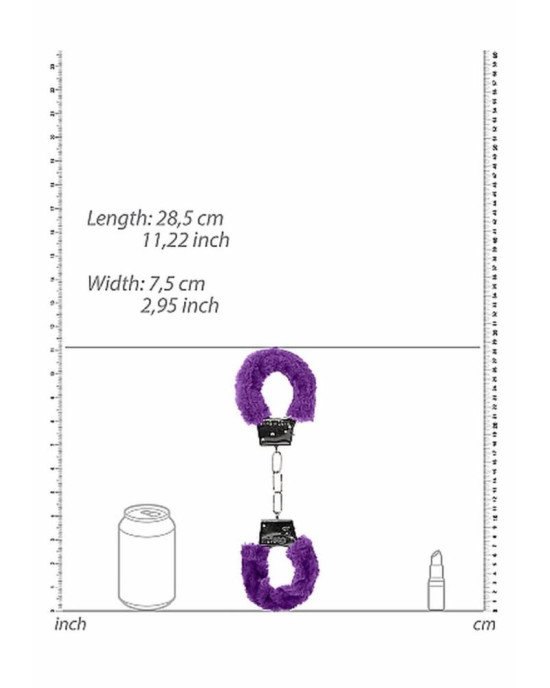 Наручники - Ouch! Beginner's Handcuffs Furry Purple Наручники - Ouch! Beginner's Handcuffs Furry Purple