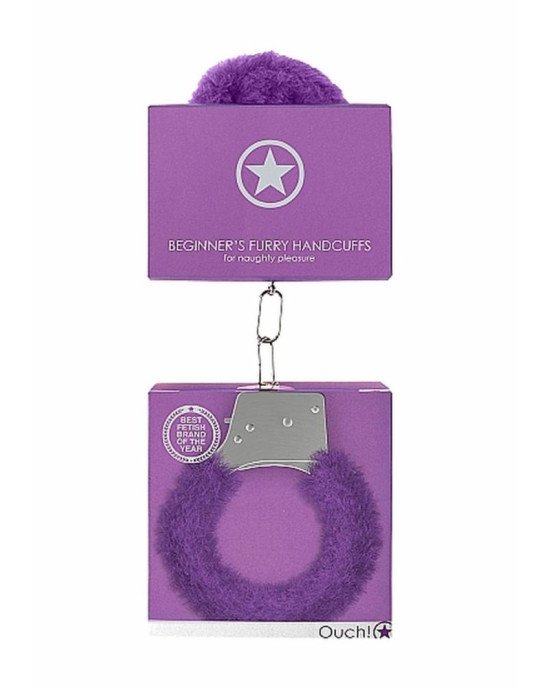 Наручники - Ouch! Beginner's Handcuffs Furry Purple Наручники - Ouch! Beginner's Handcuffs Furry Purple
