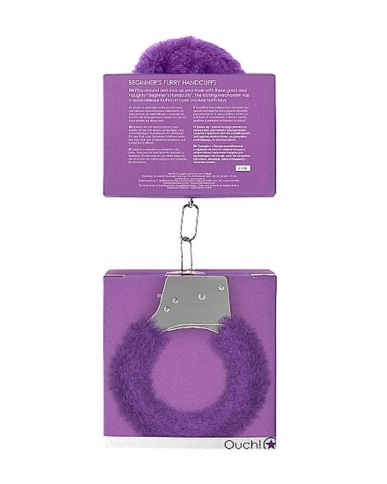 Наручники - Ouch! Beginner's Handcuffs Furry Purple Наручники - Ouch! Beginner's Handcuffs Furry Purple