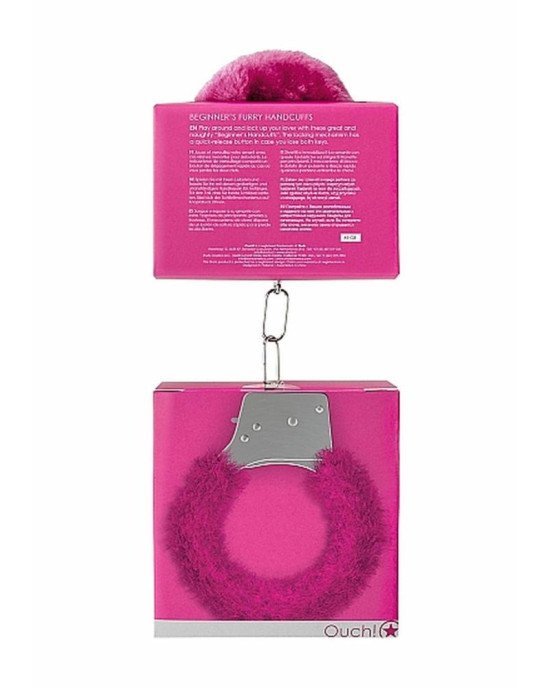Наручники - Ouch! Beginner's Handcuffs Furry Pink Наручники - Ouch! Beginner's Handcuffs Furry Pink