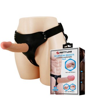 Страпон - Pretty Love Harness Briefs Stark