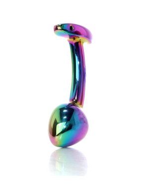 Анальна пробка - Jewellery Multicolour Curved Plug L