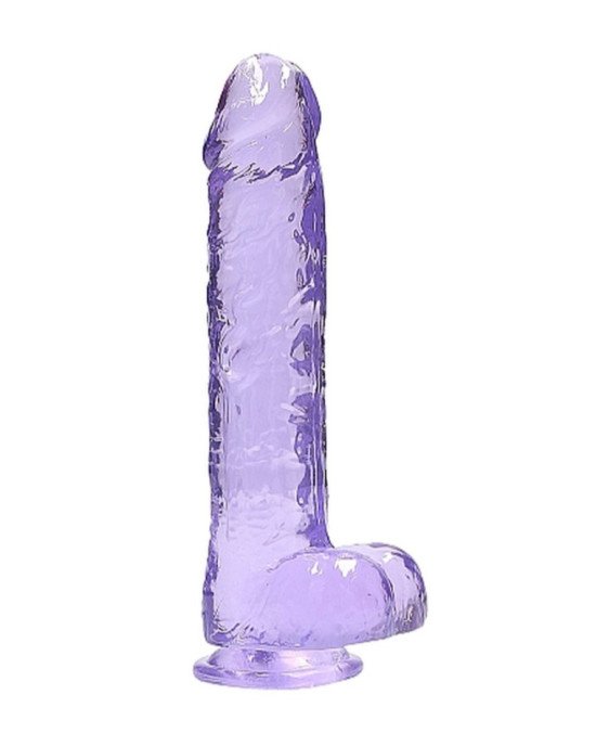 Фалоімітатор - Realrock Dildo With Balls 9'/23 см Purple Фалоімітатор - Realrock Dildo With Balls 9'/23 см Purple