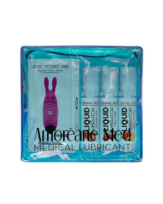 Набір вібраторів - Amoreane Med Pink (strawberry + peach + cherry по 10 мл) Набір вібраторів - Amoreane Med Pink (strawberry + peach + cherry по 10 мл)