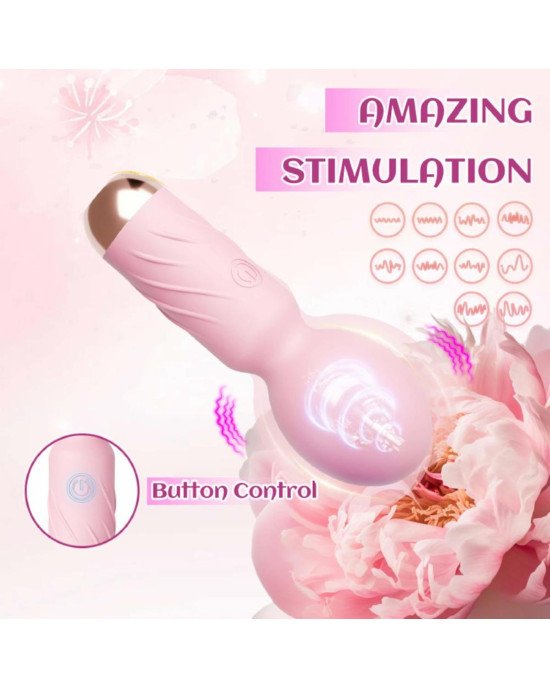 Міні вібромасажер - Cute Mini Wand Pink