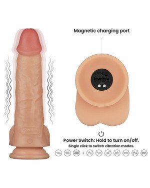 Реалістичний вібратор - Vibrating Power Basics Cock 9