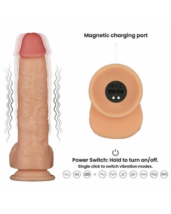 Реалістичний вібратор - Vibrating Power Basics Cock 9.5 Реалістичний вібратор - Vibrating Power Basics Cock 9.5