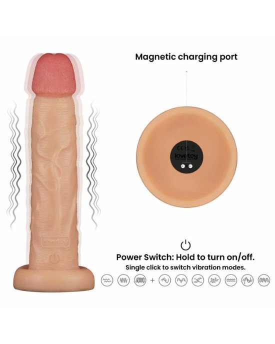 Реалістичний вібратор - Vibrating Power Basics Cock 10 Реалістичний вібратор - Vibrating Power Basics Cock 10