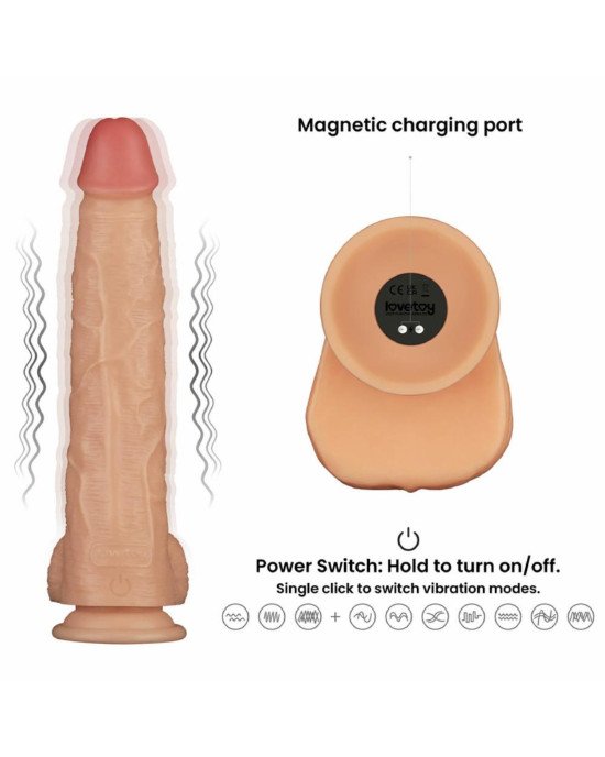 Реалістичний вібратор - Vibrating Power Basics Cock 11 Реалістичний вібратор - Vibrating Power Basics Cock 11
