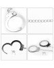 Поножі - Fetish Pleasure Metal Leg Cuffs Поножі - Fetish Pleasure Metal Leg Cuffs