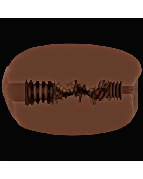 Мастурбатор - Slider Double-Ended Masturbator Vagina and Anus Brown Мастурбатор - Slider Double-Ended Masturbator Vagina and Anus Brown