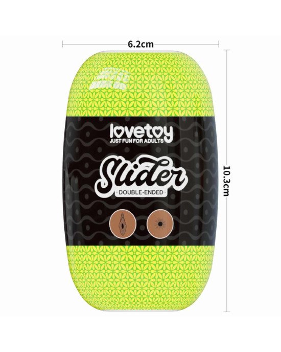 Мастурбатор - Slider Double-Ended Masturbator Vagina and Anus Brown Мастурбатор - Slider Double-Ended Masturbator Vagina and Anus Brown
