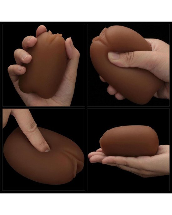 Мастурбатор - Slider Double-Ended Masturbator Ass and Vagina Brown Мастурбатор - Slider Double-Ended Masturbator Ass and Vagina Brown