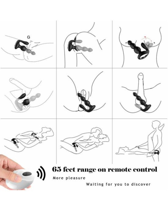 Анальна пробка - Anal Beads, Remote Controler