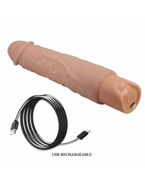 Реалістичний вібратор - Pretty Love Rufus Realistic Vibrating Dildo Flesh