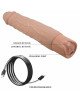 Реалістичний вібратор - Pretty Love Osric Realistic Vibrating Dildo Flesh