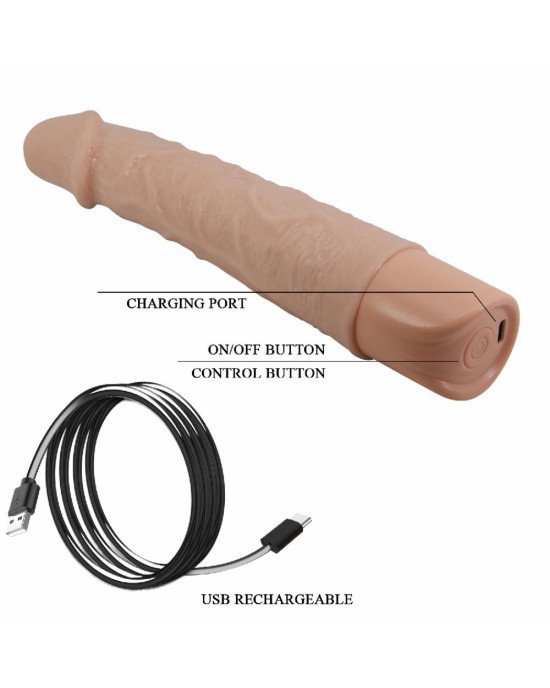 Реалістичний вібратор - Pretty Love Leander Realistic Vibrating Dildo Flesh Реалістичний вібратор - Pretty Love Leander Realistic Vibrating Dildo Flesh