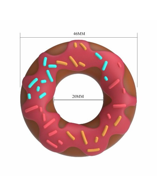 Ерекційне кільце - Pretty Love Berry Super Donut Silicone Cock Ring