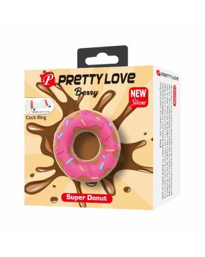 Ерекційне кільце - Pretty Love Berry Super Donut Silicone Cock Ring Ерекційне кільце - Pretty Love Berry Super Donut Silicone Cock Ring
