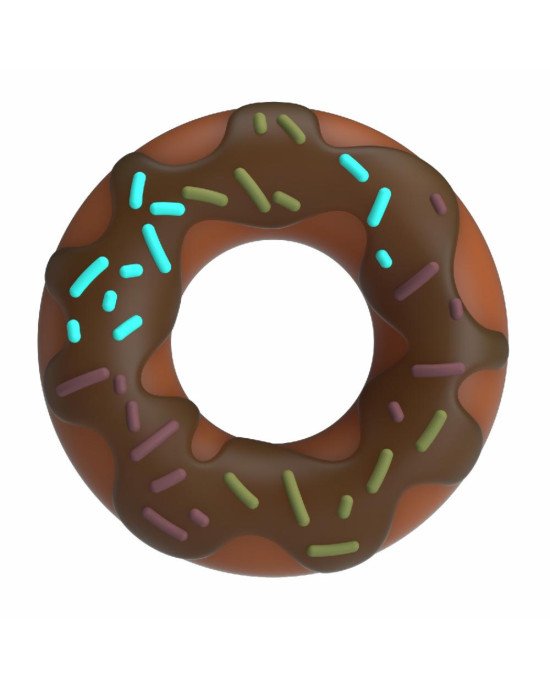 Ерекційне кільце - Pretty Love Choco Super Donut Silicone Cock Ring