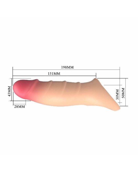 Насадка на член - Pretty Love Damell Penis Sleeve Flesh