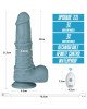 Реалістичний вібратор - Rechargeable Thrusting and Vibrating Silicone Dildo 11