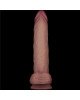 Реалістичний вібратор - Vibrating Sliding Skin Pro II Dual Layer Silicone Dong 10